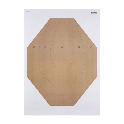 Tarcza strzelecka IPSC - pakiet 50 szt.