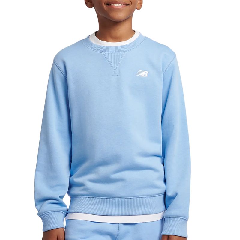 Bluza dziecięca New Balance LAKB0055ELE - niebieska