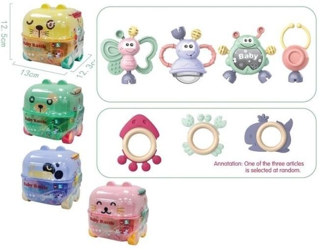 Zestaw grzechotek w walizce 5 szt Mix Merkpol