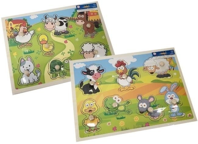 Puzzle drewno z guzikami Merkpol - puzzle