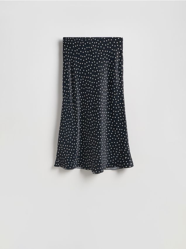 Reserved - Spódnica z wiskozy - czarny