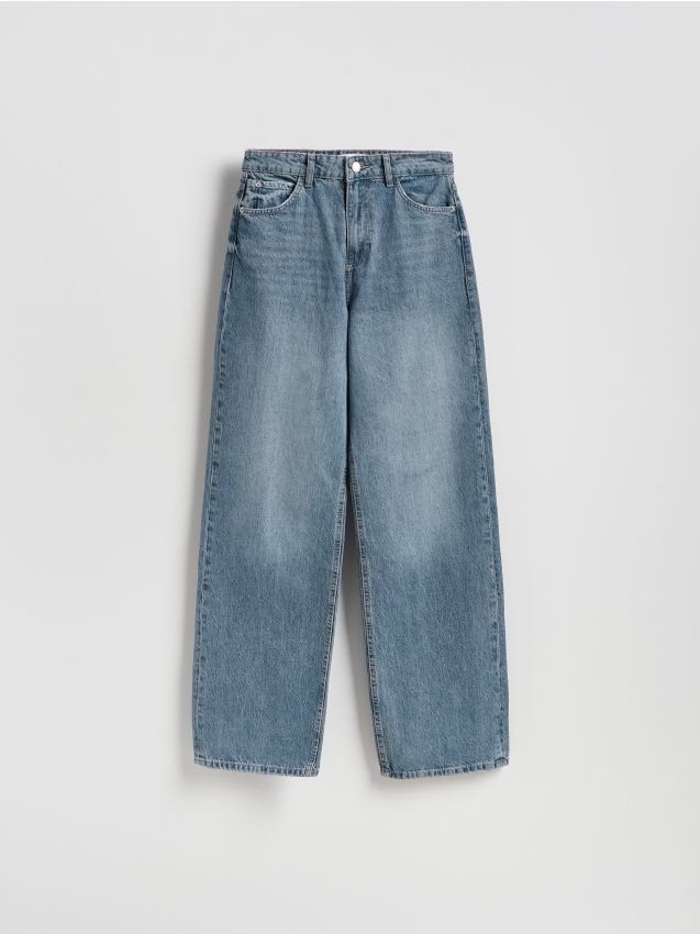 Reserved - Jeansy wide leg - indigo jeans