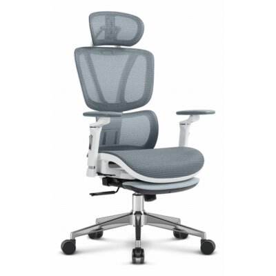 Fotel biurowy HELL'S CHAIR HC- 1044 Szaro-biały