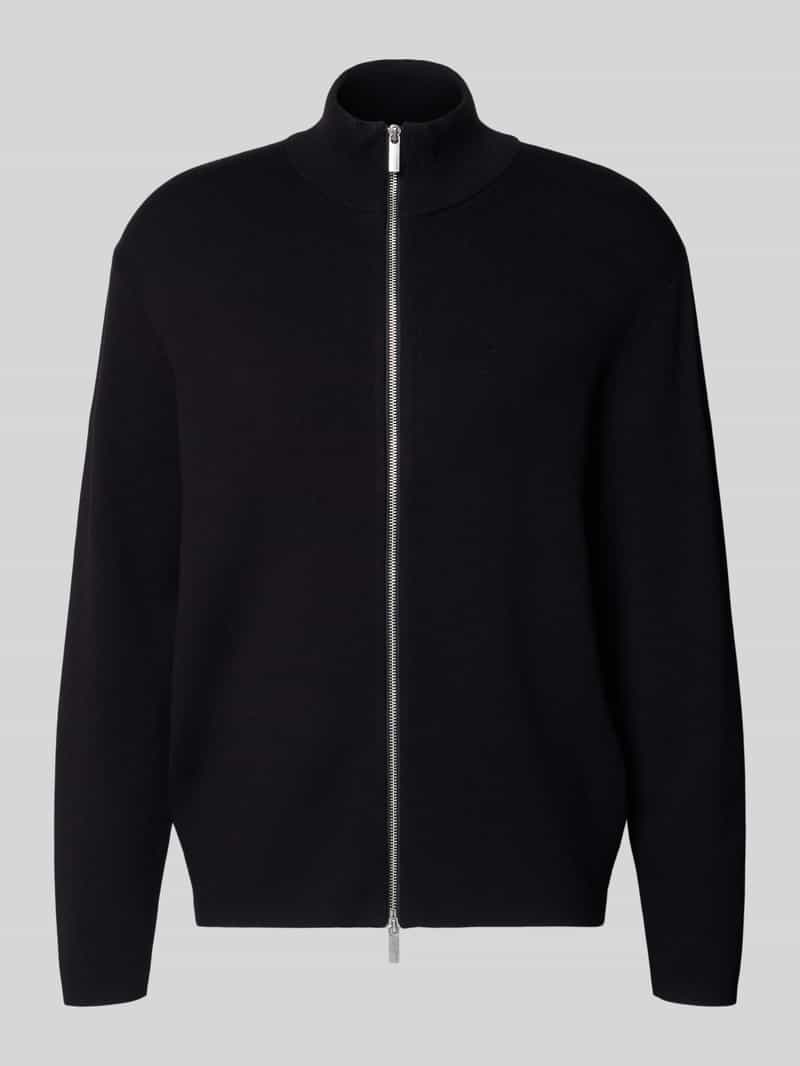 Kurtka o kroju relaxed fit z dzianiny z mieszanki wiskozy model ‘TELLER’