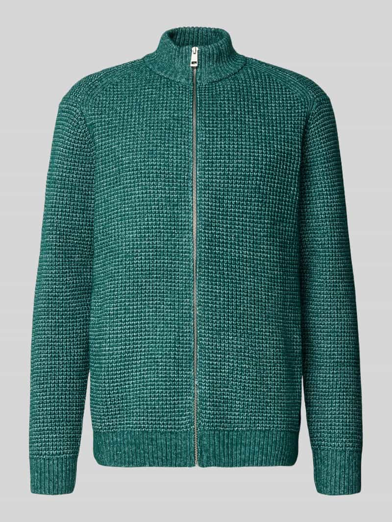 Kurtka z dzianiny o kroju regular fit z dodatkiem wełny