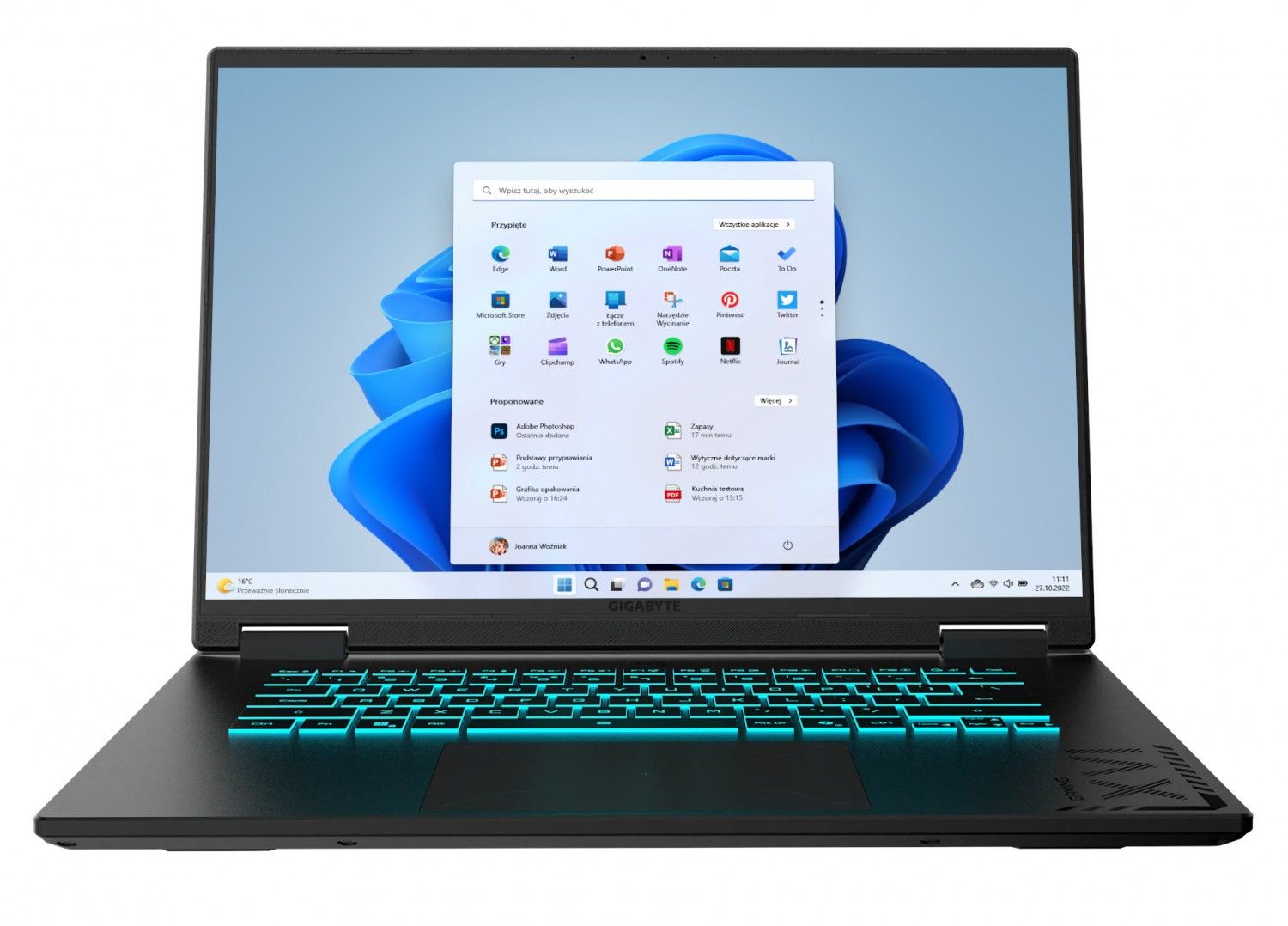 Gigabyte A16 - AMD Ryzen 7 260 16''-165Hz 32GB 512GB W11H RTX 5060 3VHK3EE893SH|5M232