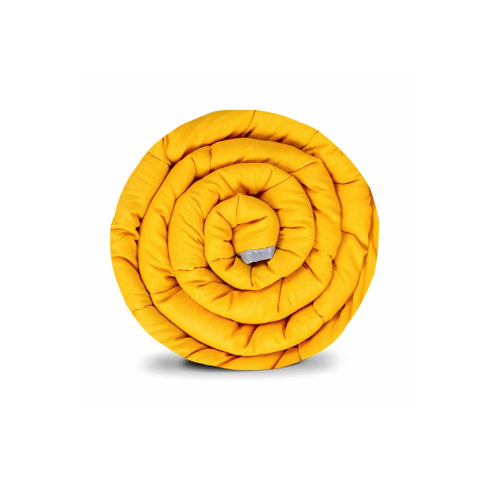 Kołdra obciążeniowa Gravity Basic 135x200 żółty bez poszewki 100% z bawełny, wyrób medyczny