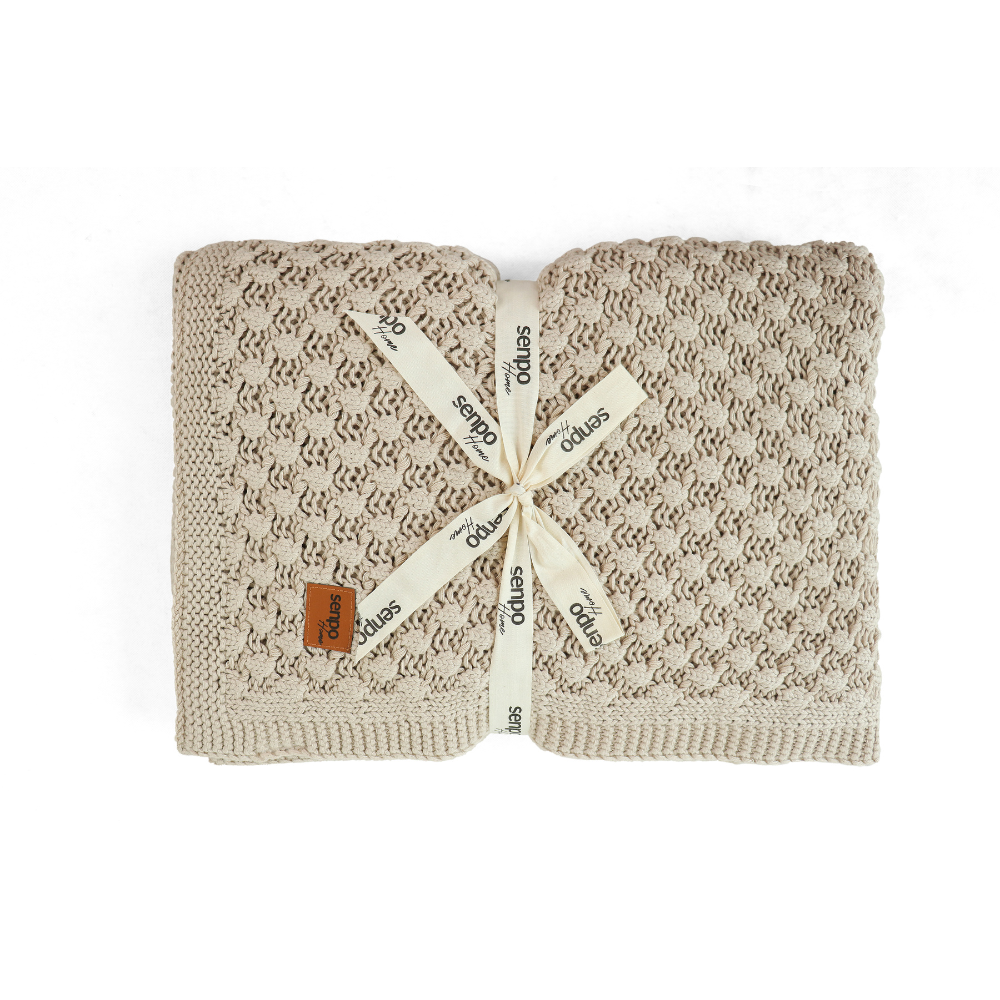 Koc marmurkowy Blanked Sand 130x170