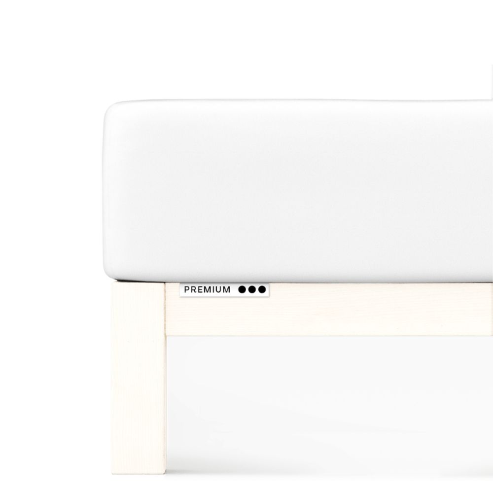 Prześcieradło Schlafgut Premium 180x200-200x220 Full White 101 - XL bawełna, antyalergiczny