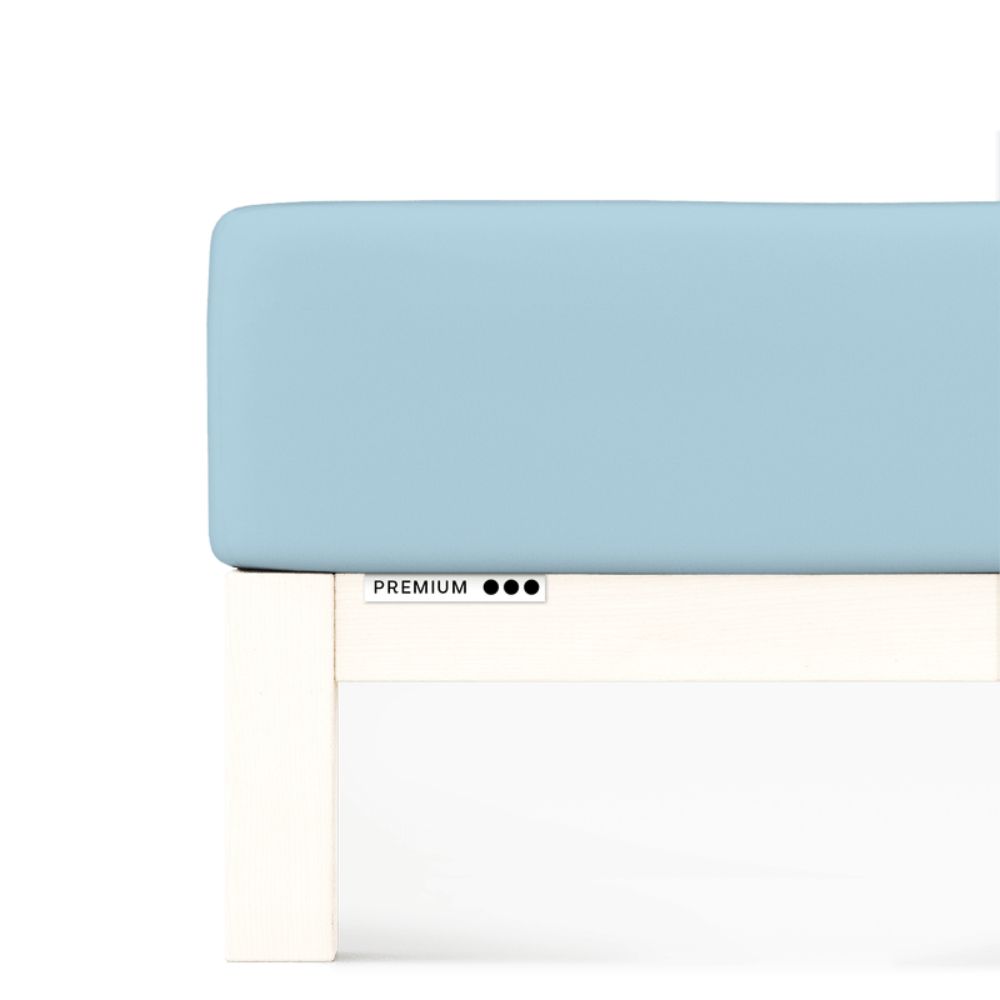 Prześcieradło Schlafgut Premium 180x200-200x220 Blue Light 536 - XL bawełna, antyalergiczny