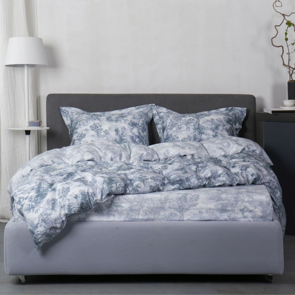 Pościel DF Toile Blue 200x220 cm, 2 sztuki 50x70 cm