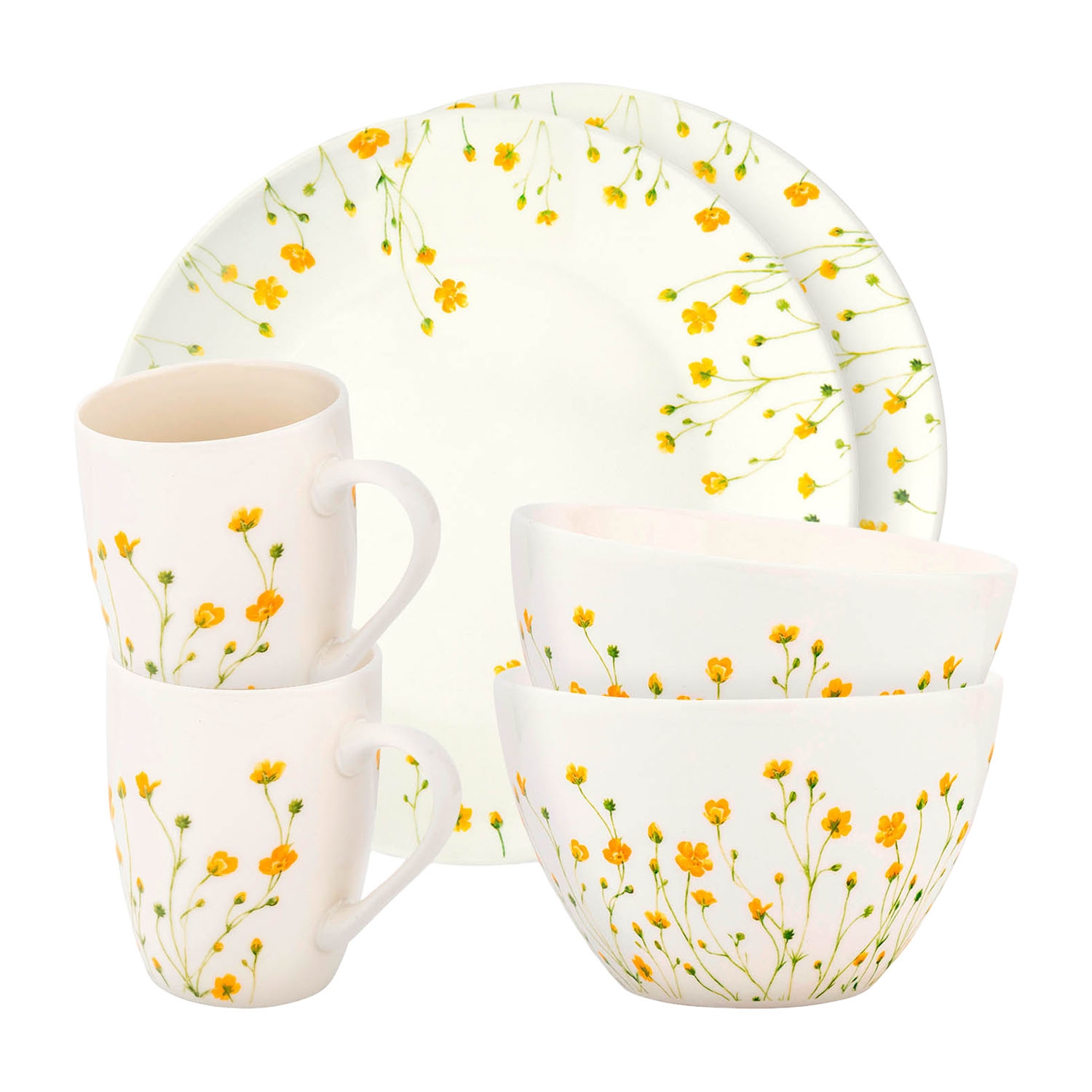 Zestaw śniadaniowy dla 2 osób Altom Design, 6 elementów