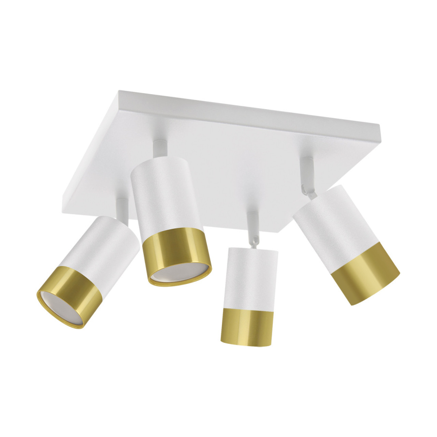 PUZON SPT GU10 4D WHITE/GOLDEN I-04281