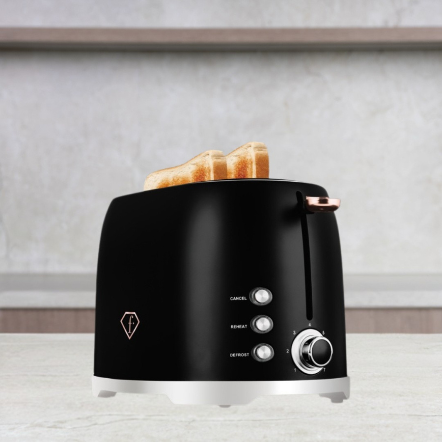 Toster Matte Black Fashion TV by BerlingerHaus FTV-0111 FTV-0111