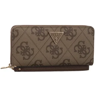 Portfel Laurel II Slg Large Zip Around SWSO74 59146 Latte Logo/Brown (GU860-b) Guess
