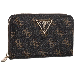 Portfel Laurel II Slg Med Zip Around SWQL74 59140 Brown Logo (GU863-a) Guess