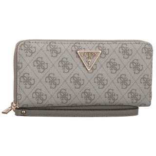 Portfel Laurel II Slg Large Zip Around SWSG74 59146 Dark Taupe Logo (GU775-c) Guess