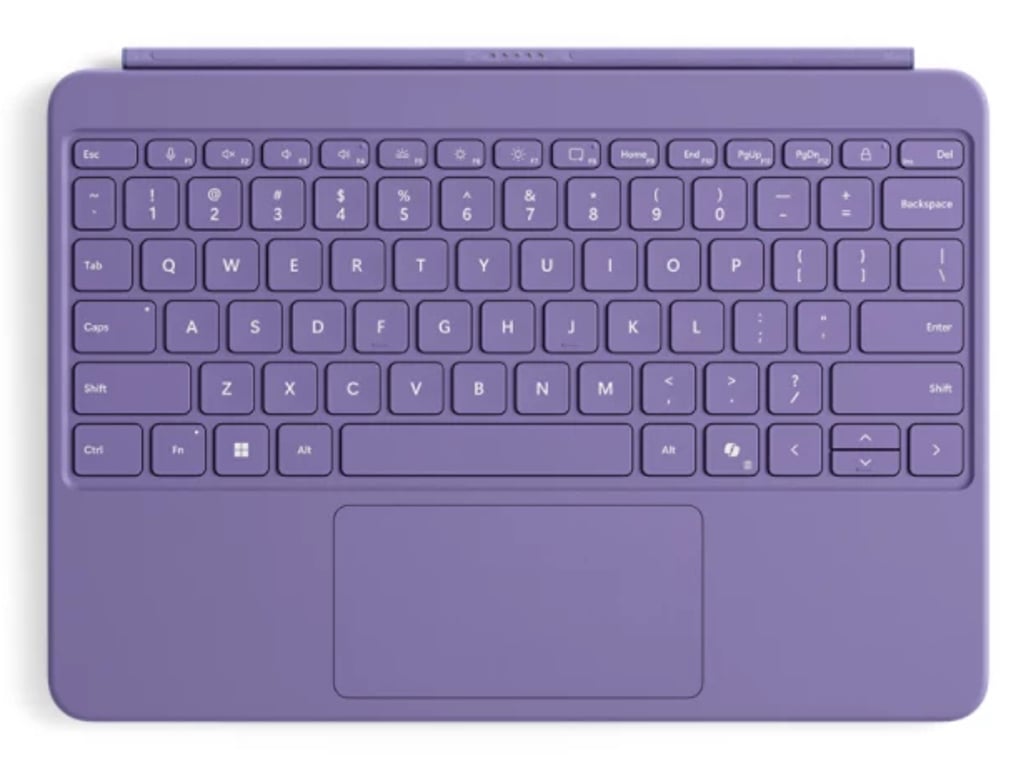Microsoft Surface EP2-32712 klawiatura do urządzeń mobilnych QWERTZ Niemiecki Bluetooth Fioletowy