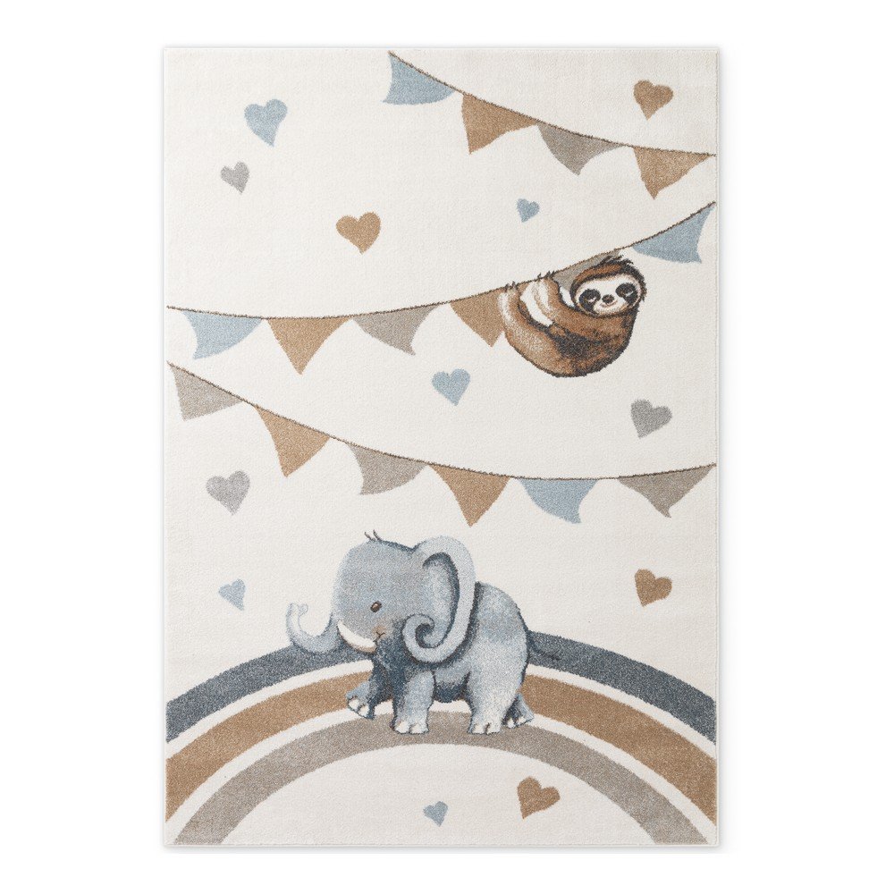 Kremowy dywan dziecięcy 160x230 cm Walk like an Elephant Rainbow Party – Villeroy&Boch