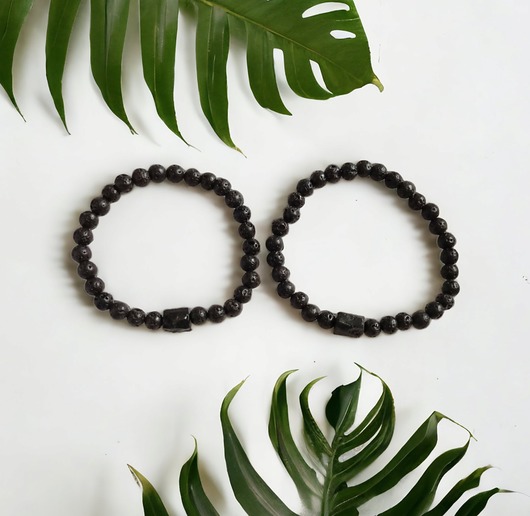 KOMPLET dla PARY - czarny turmalin - ochrona