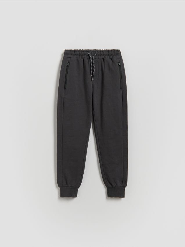 Reserved - Bawełniane joggery - ciemnoszary