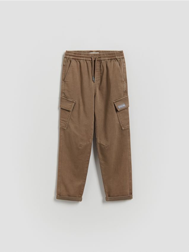 Reserved - Elastyczne spodnie - beżowy