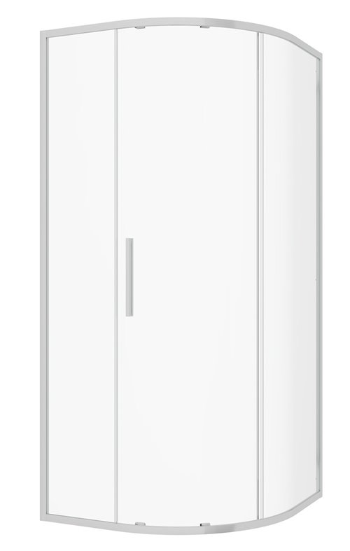 Novoterm Kabina prysznicowa jednoskrzydłowa półokrągła 80x80x195 cm RPS Solid Kerra