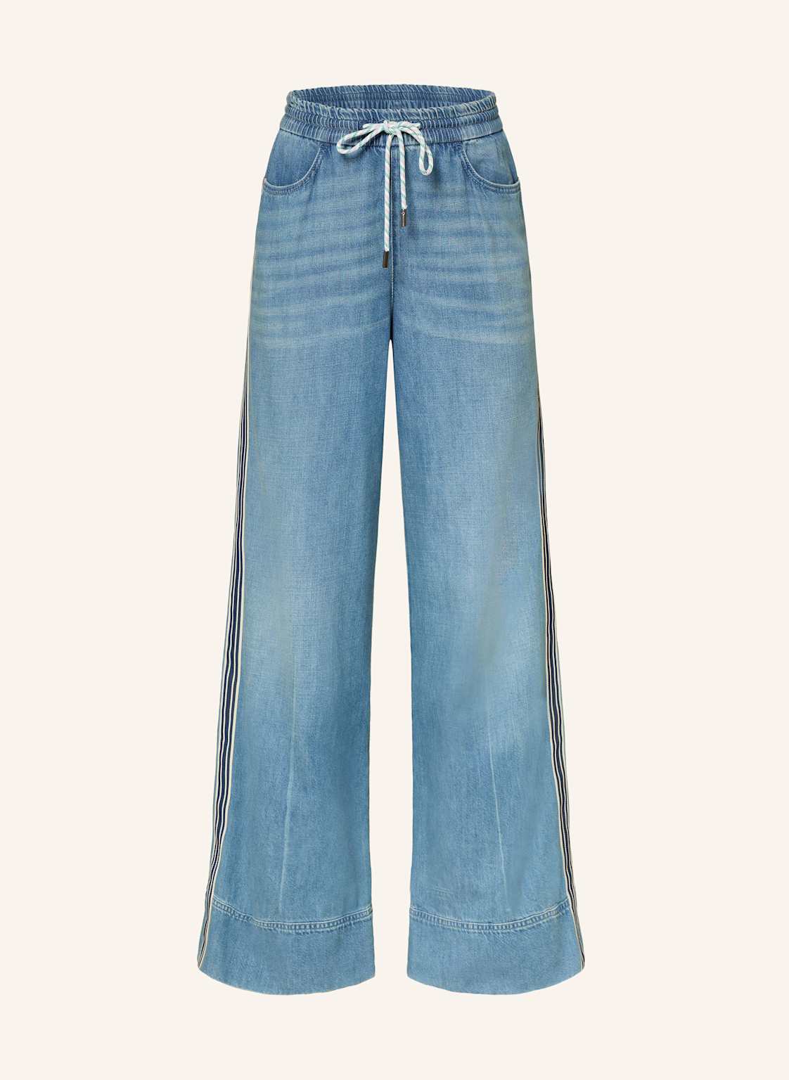 Marc Cain Jeansy Welkom Z Lampasami blau