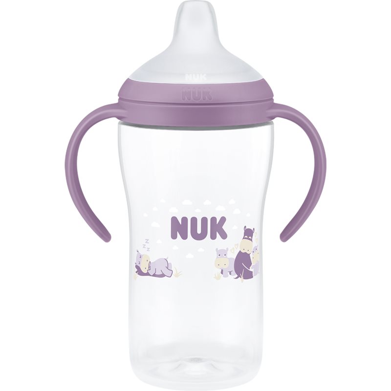 NUK Perfect Match Hippo butelka do nauki z regulacją temperatury 6m+ 260 ml
