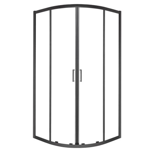 Novoterm Kabina prysznicowa czarny profil 90x90x185 cm Aruba BL Kerra