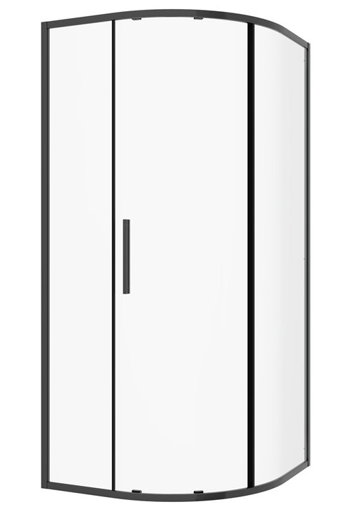Novoterm Kabina prysznicowa jednoskrzydłowa półokrągła 80x80x195 cm RPS Solid Kerra