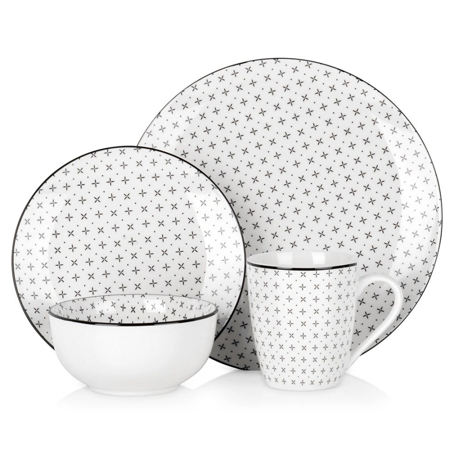 Zestaw serwis obiadowy porcelanowy 16 el. O-139528