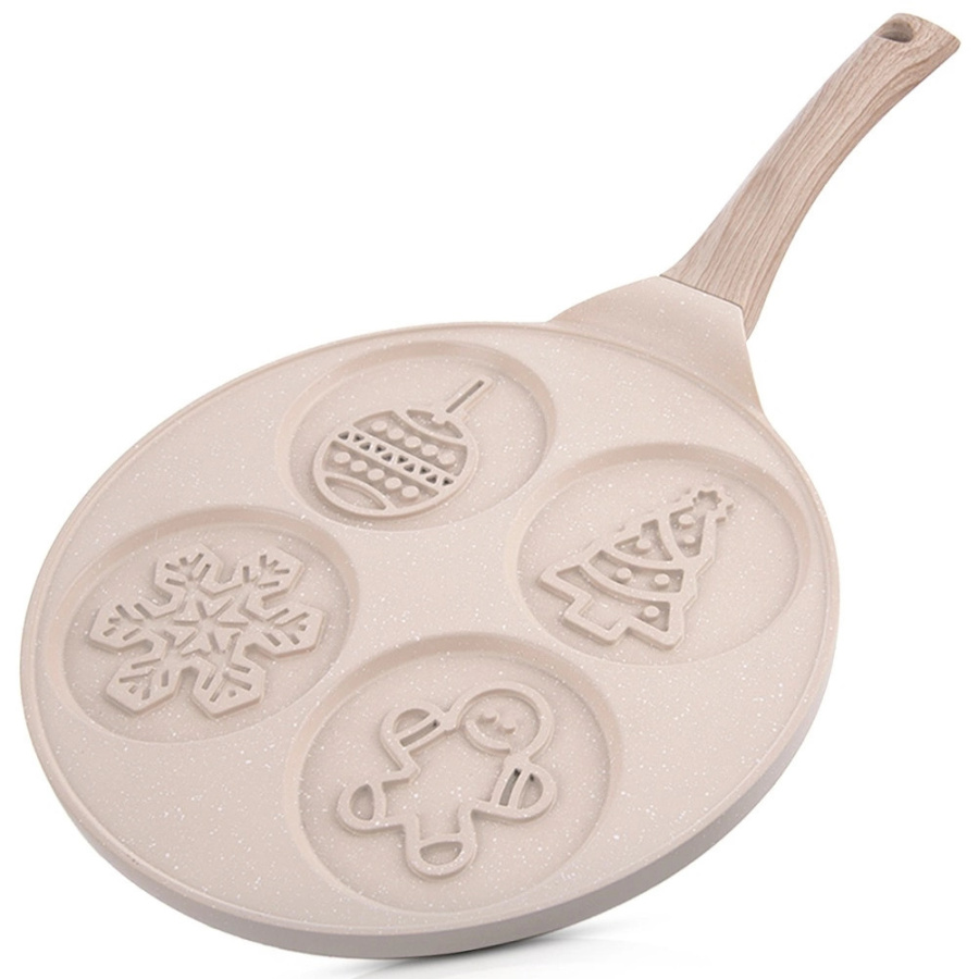 Patelnia do jajek granitowa 4 otwory 26 cm O-113227