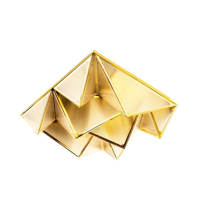 MOOSEE lampa sufitowa / plafon PYRAMIDS złota MSE1501100589