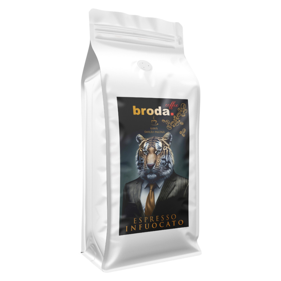 Kawa świeżo palona • broda. coffee • Espresso Infuocato 100% Arabica • 500g INFUOCATO500