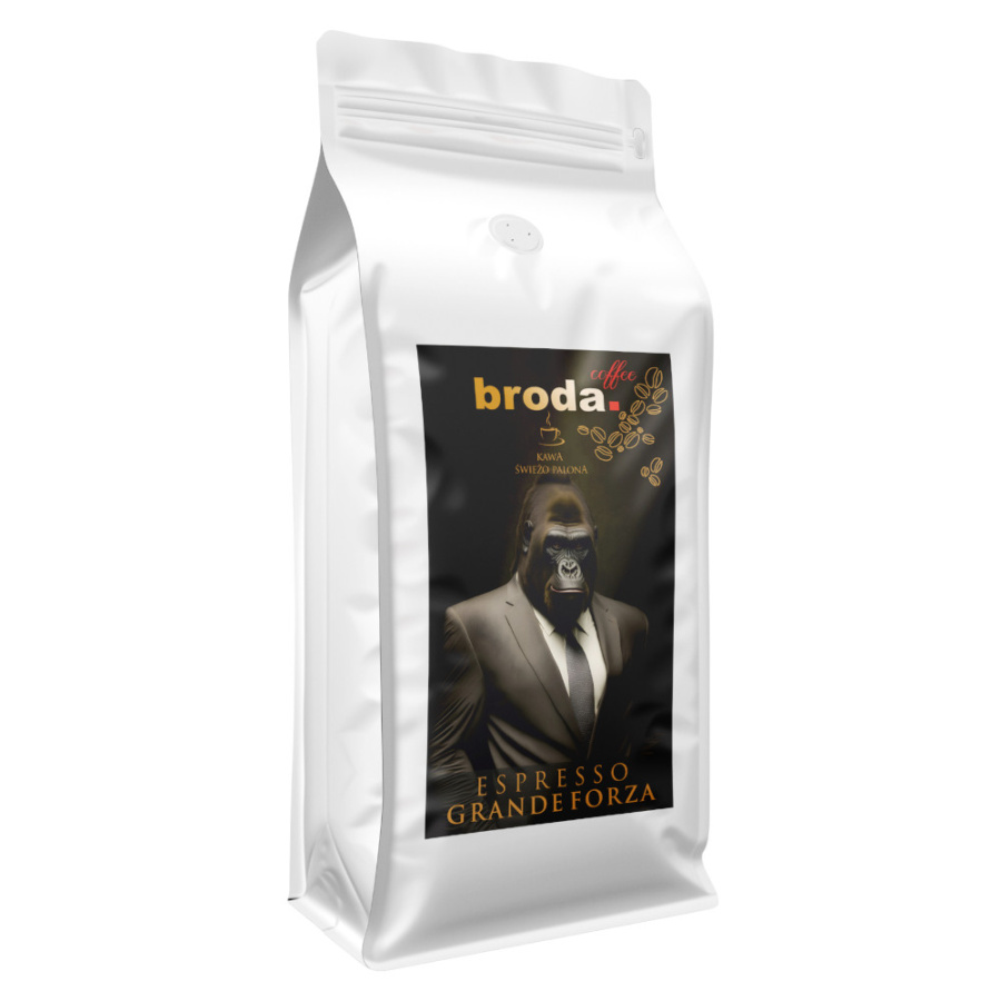 Kawa świeżo palona • broda. coffee • Espresso Grande Forza 50% Arabica / 50% Robusta • 500g GRANDEFORZA500