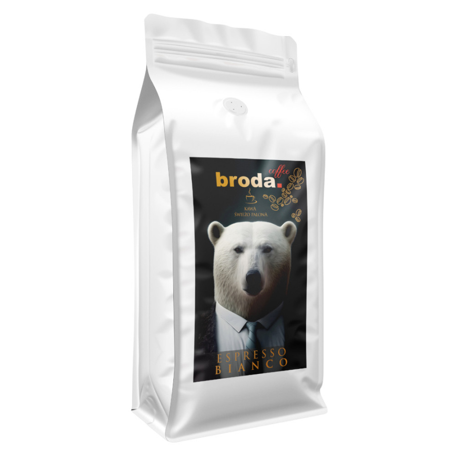 Kawa świeżo palona • broda. coffee • Espresso Bianco 100% Arabica • 500g BIANCO500
