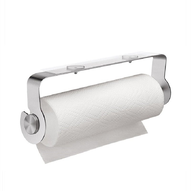 Samoprzylepny uchwyt na ręczniki papierowe montowany na ścianie, dyskretny uchwyt na ręczniki papierowe ze stali nierdzewnej do łazienki lub kuchni.