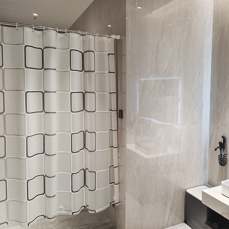 Zasłona prysznicowa anty-pleśniowa 180 x 180 cm, zmywalna, wodoodporna, antybakteryjna i szybkoschnąca, do wanny