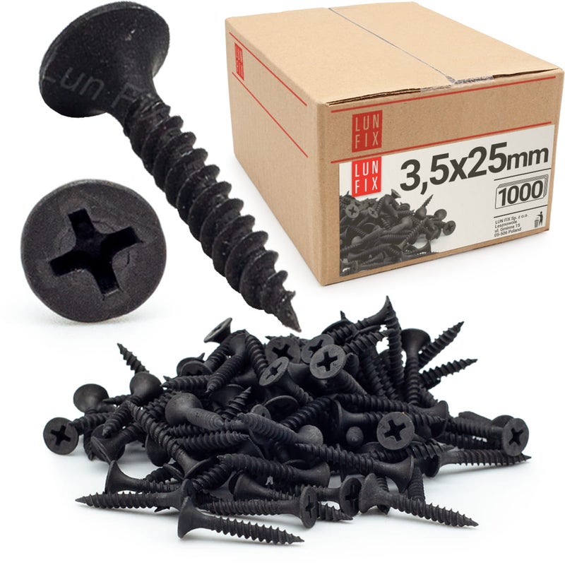 Wkręty do kartongipsu do metalu 3,5x3,5mm 1000szt.