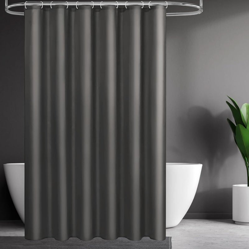Szybkoschnąca zasłona prysznicowa z tkaniny – wodoodporna, odporna na pleśń i nadająca się do prania – 180 x 200 cm – z 12 pierścieniami