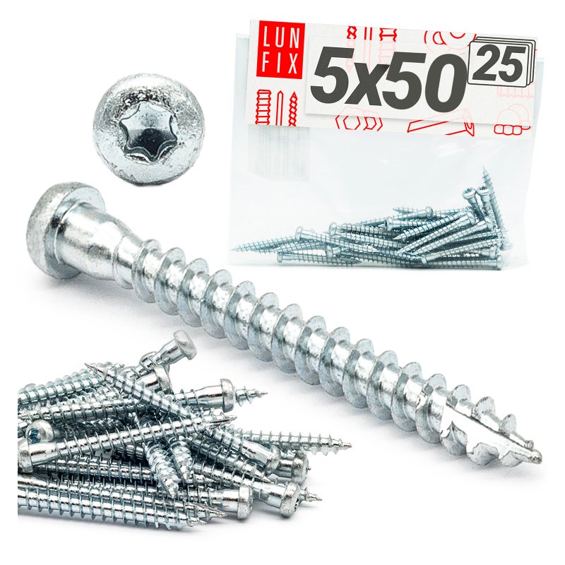 Wkręty do łączników ciesielskich anchor 5x50mm 25szt.
