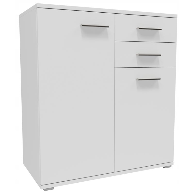 Komoda szafka CR3-KD2 biała mały kompaktowy regał półka na ubrania zabawki