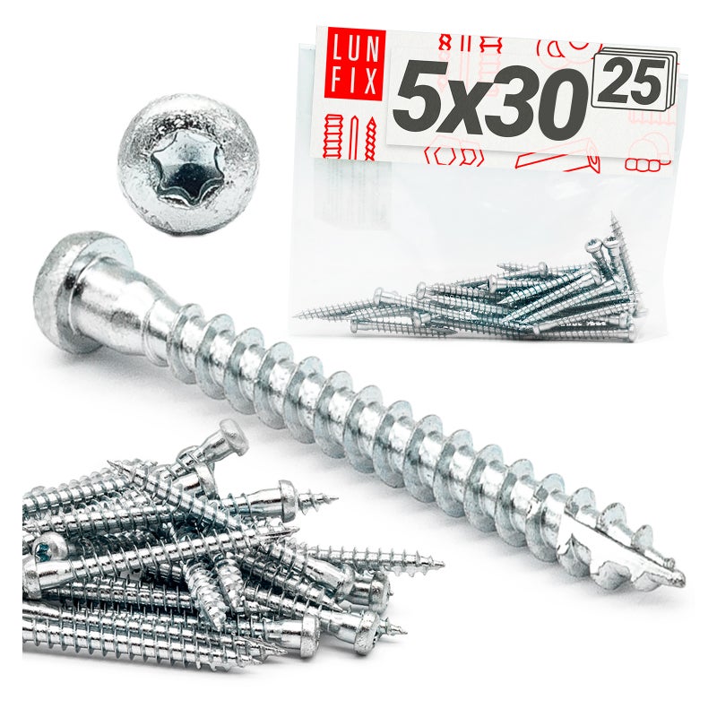 Wkręty do łączników ciesielskich anchor 5x30mm 25szt.