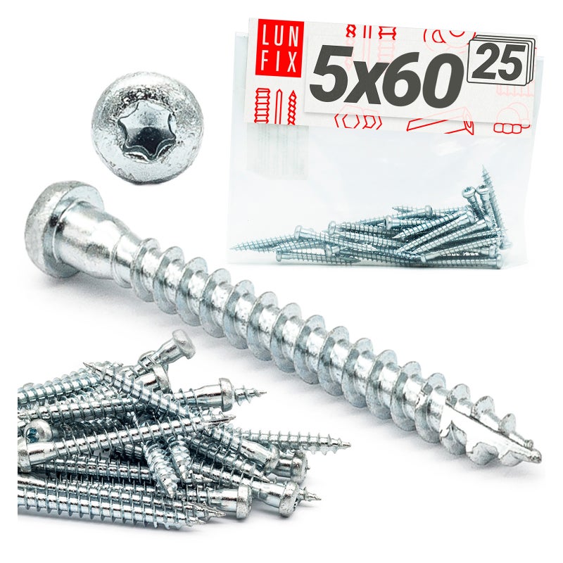 Wkręty do łączników ciesielskich anchor 5x60mm 25szt.