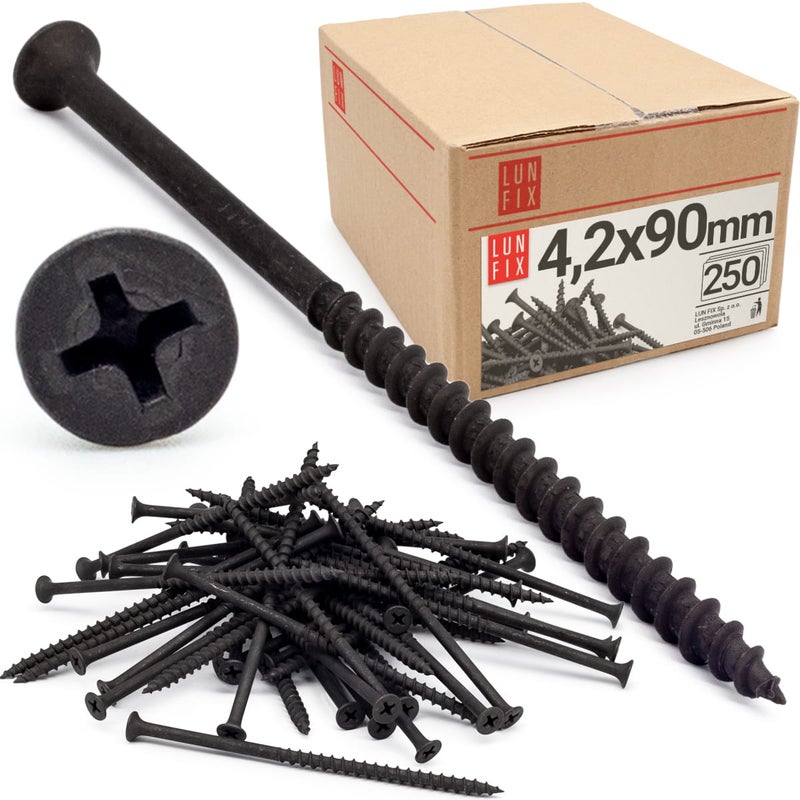 Wkręty do kartongipsu do drewna 4,2x90mm 250szt.