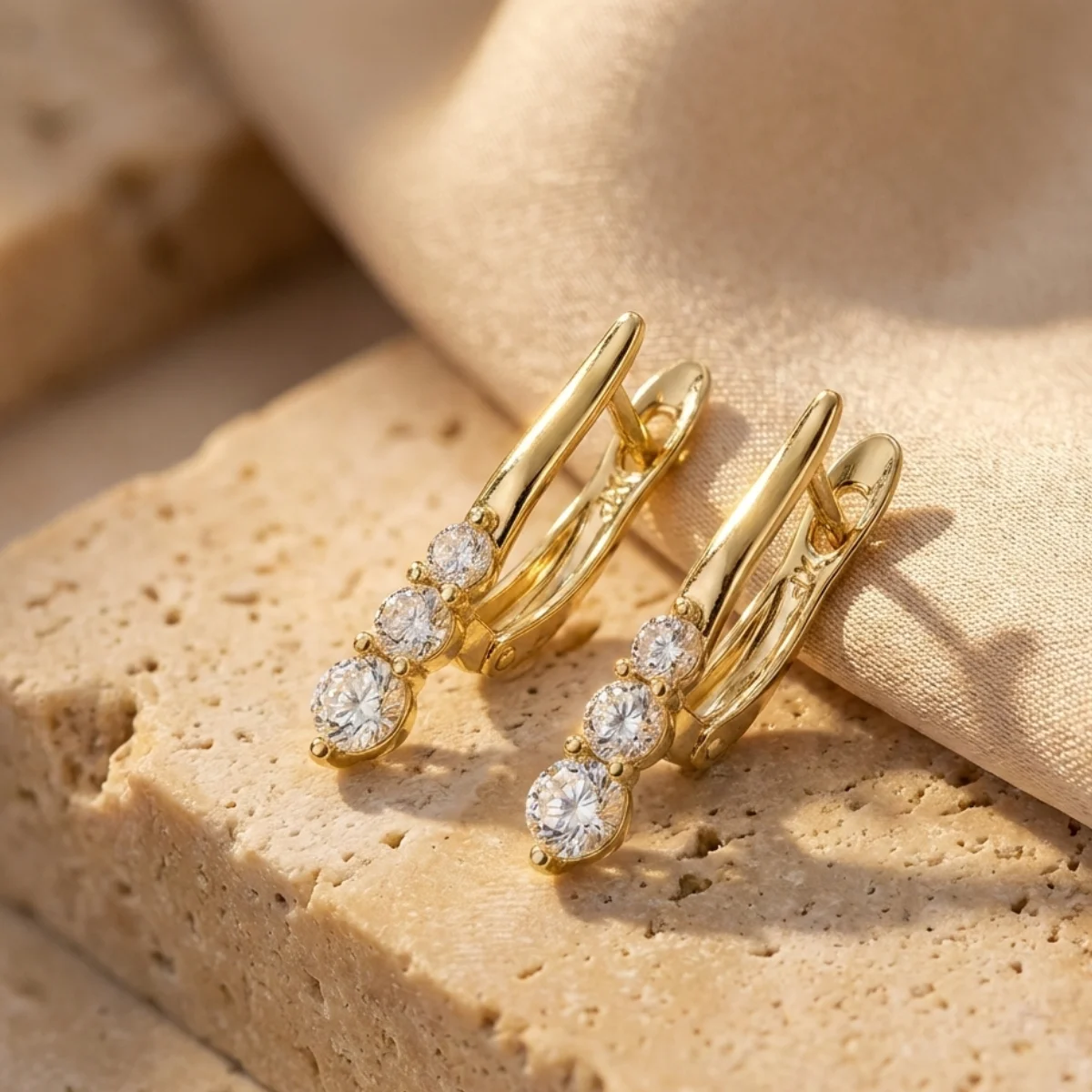 Kolczyki DIAMOND TRILOGY - TIMELESS ELEGANCE