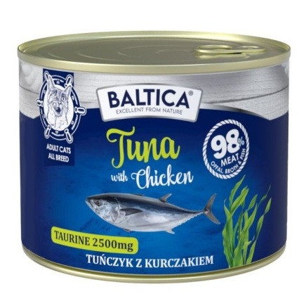 BALTICA Excellent Tuńczyk z kurczakiem - mokra karma dla kota - 185g