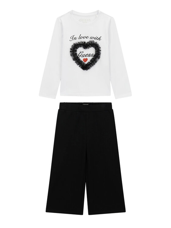 Guess Komplet bluzka i spodnie K6RG04 K6YW0 Kolorowy Regular Fit