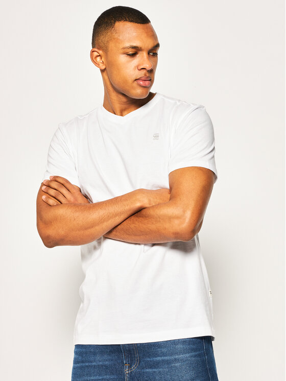 G-Star Raw T-Shirt Base-S D16412-336-110 Biały Regular Fit